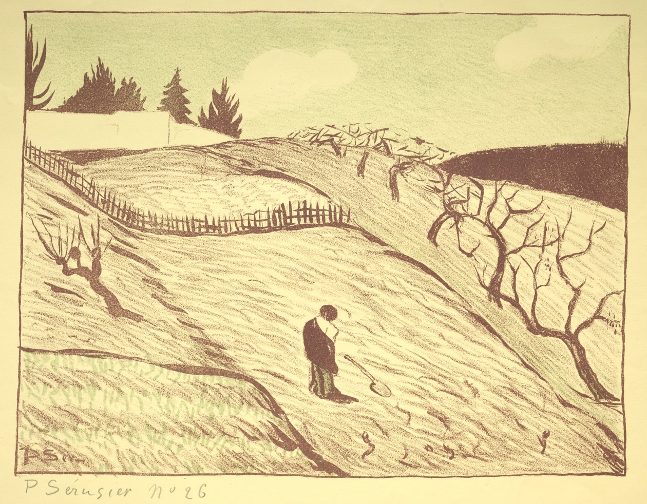 Táj, 1893. alkotó: Louis Paul Henri Sérusier