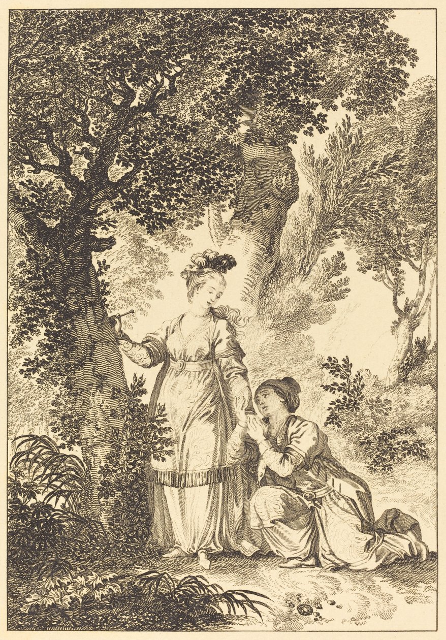 Garbe királyának menyasszonya: A fa alkotó: Louis Petit after Jean Honoré Fragonard