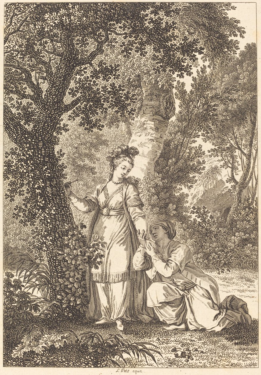 Garbe királyának menyasszonya: A fa alkotó: Louis Petit after Jean Honoré Fragonard