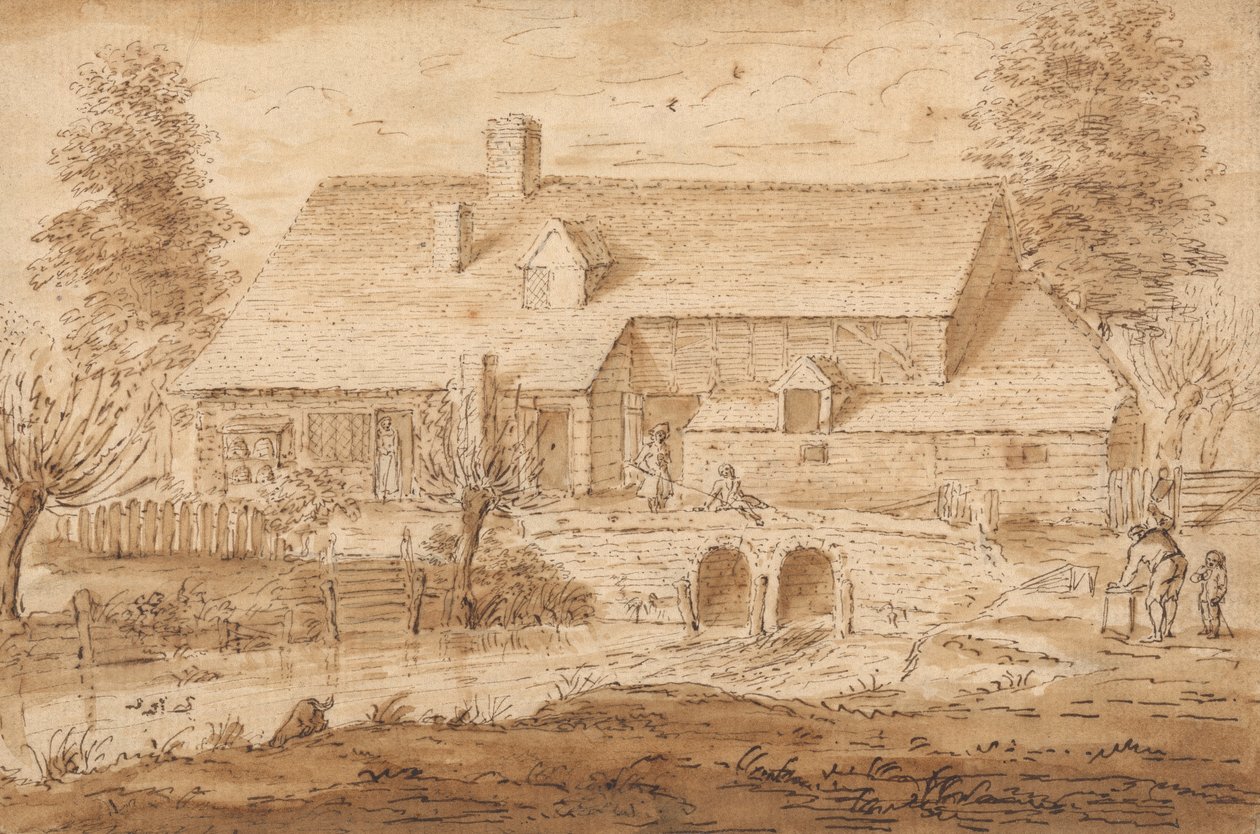Kilátás Aldenham, Herts közelében alkotó: Louis Philippe Boitard