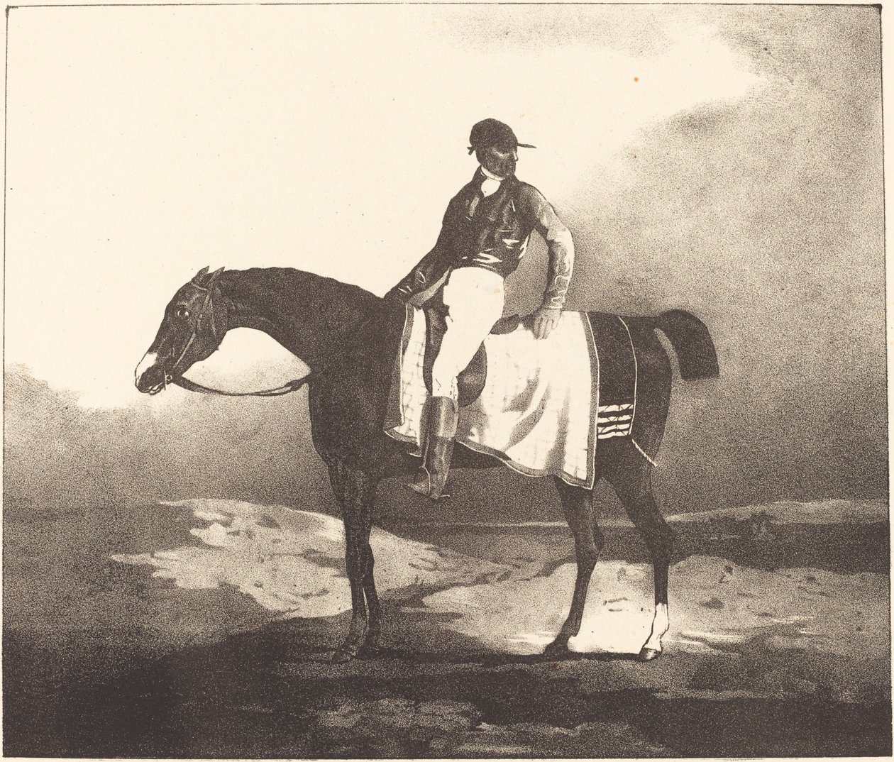 British Horse and Jockey alkotó: Louis Pierre Marie Courtin after Théodore Gericault
