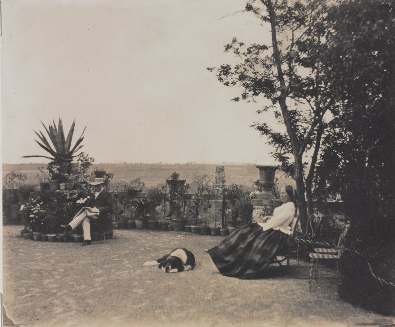 Untitled (Férfi és nő pihentető) alkotó: Louis Pierre Theophile Dubois de Nehaut