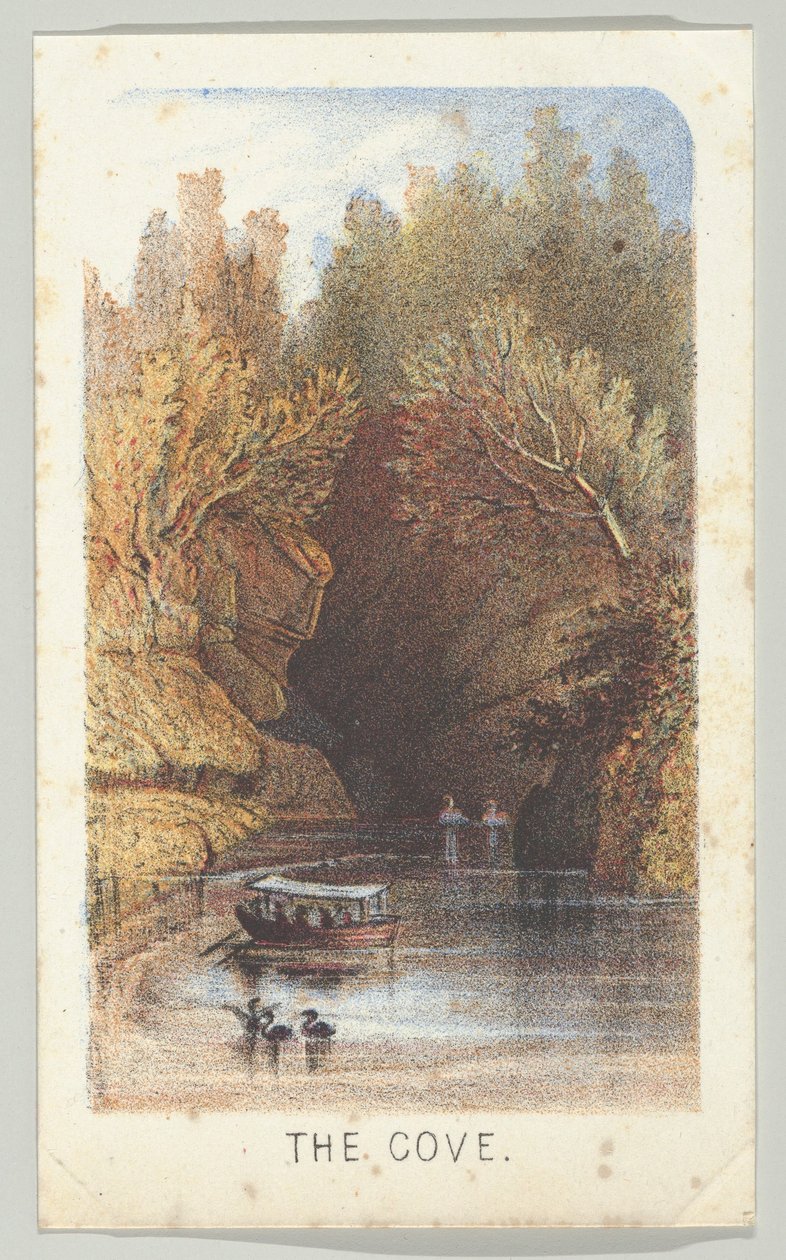 The Cove a sorozatból, Views in Central Park, New York, 3. rész, 1864. alkotó: Louis Prang