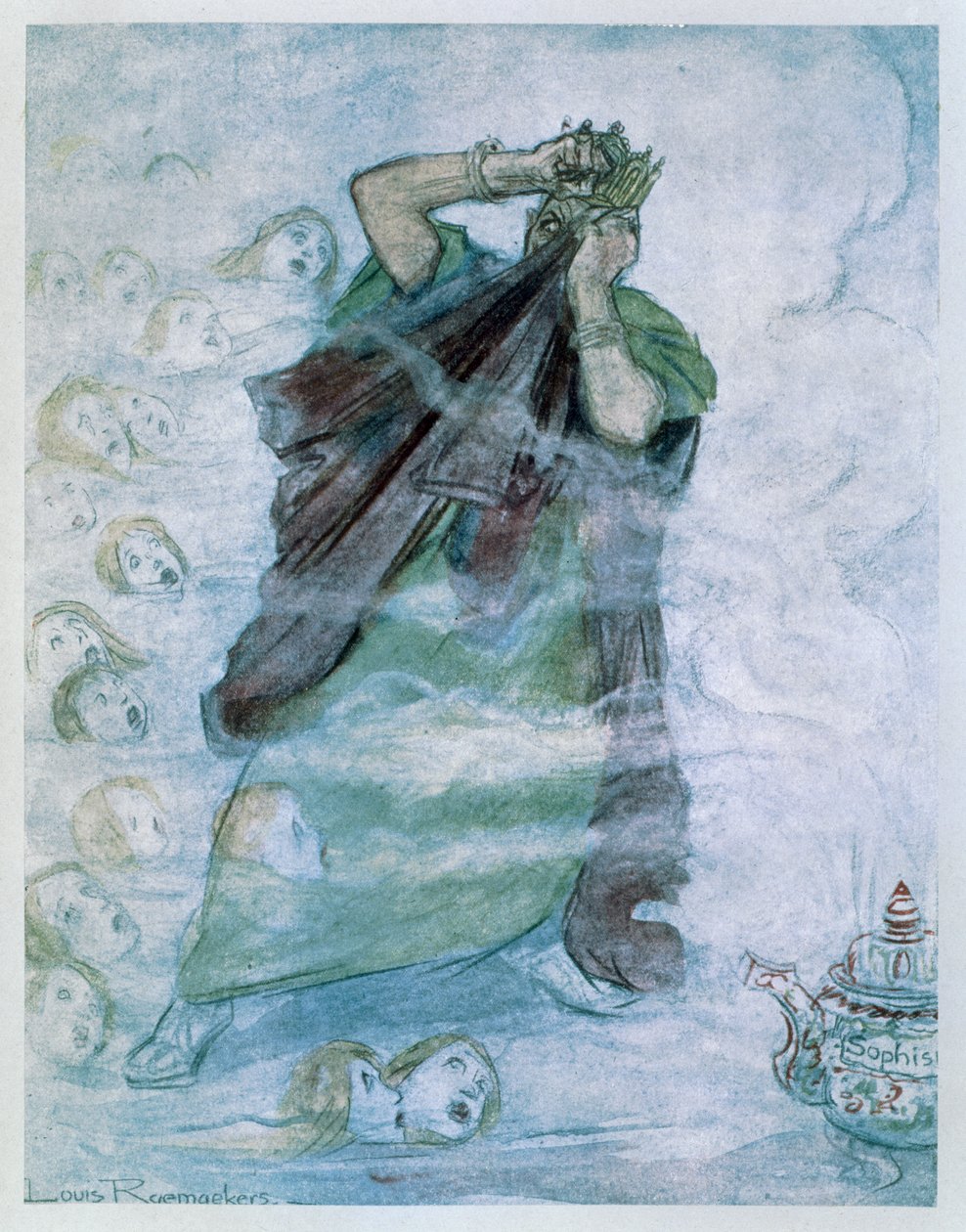 „A Lusitania: Heródes rémálma, 1915 „Anya vagy „gyilkosság” sírnak-e, 1916 alkotó: Louis Raemaekers