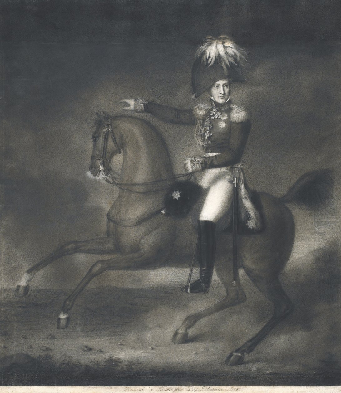 Alekszandr Ivanovics Csernisov gróf portréja 1786-1857 alkotó: Louis Rene Letronne