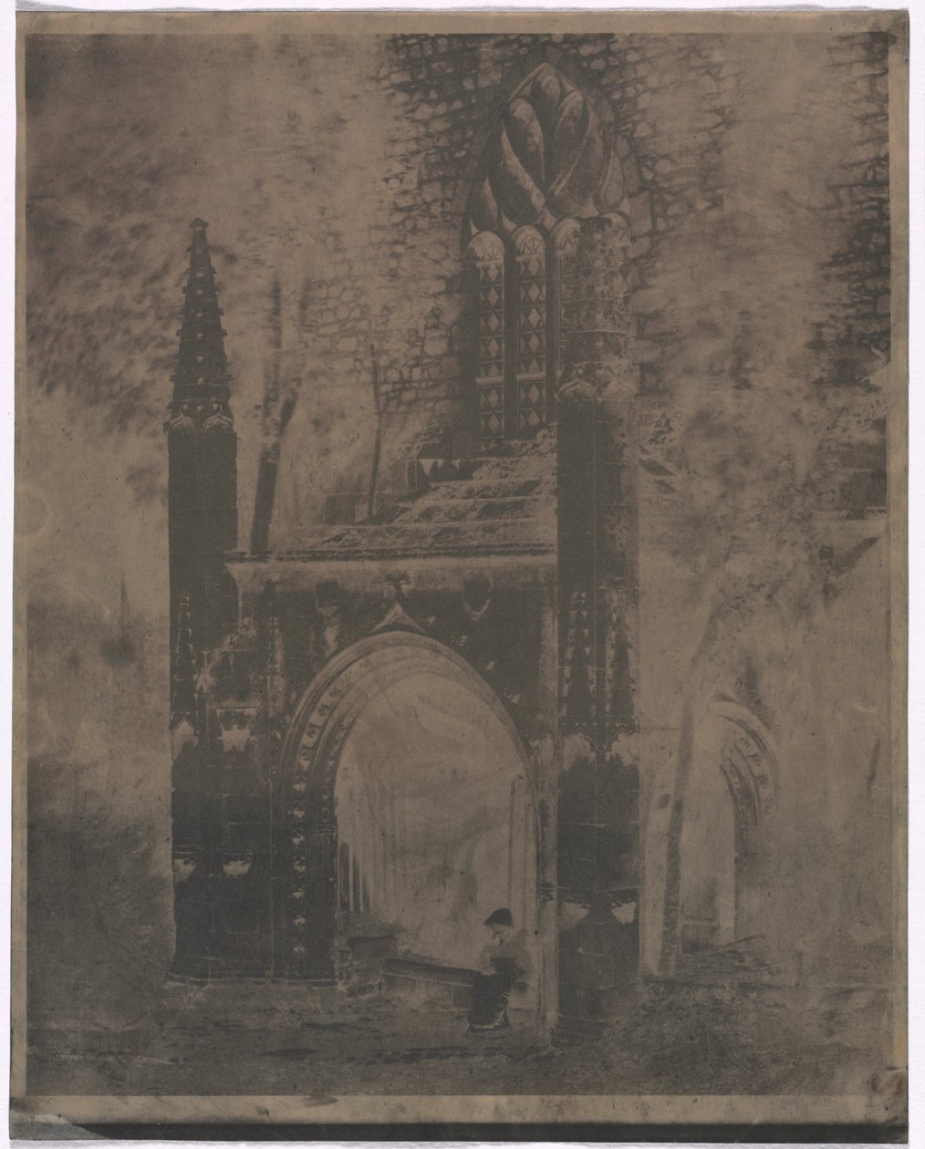 Notre Dame-kút Saint-Brieuc-ban, Bretagne-ban, kb. 1853. alkotó: Louis Rémy Robert