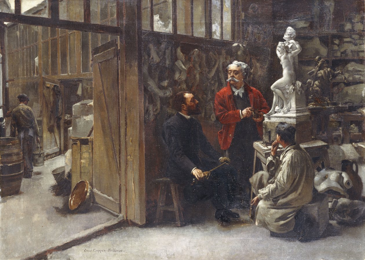 Albert-Ernest Carrier-Belleuse szobrász műterme alkotó: Louis Robert Carrier Belleuse