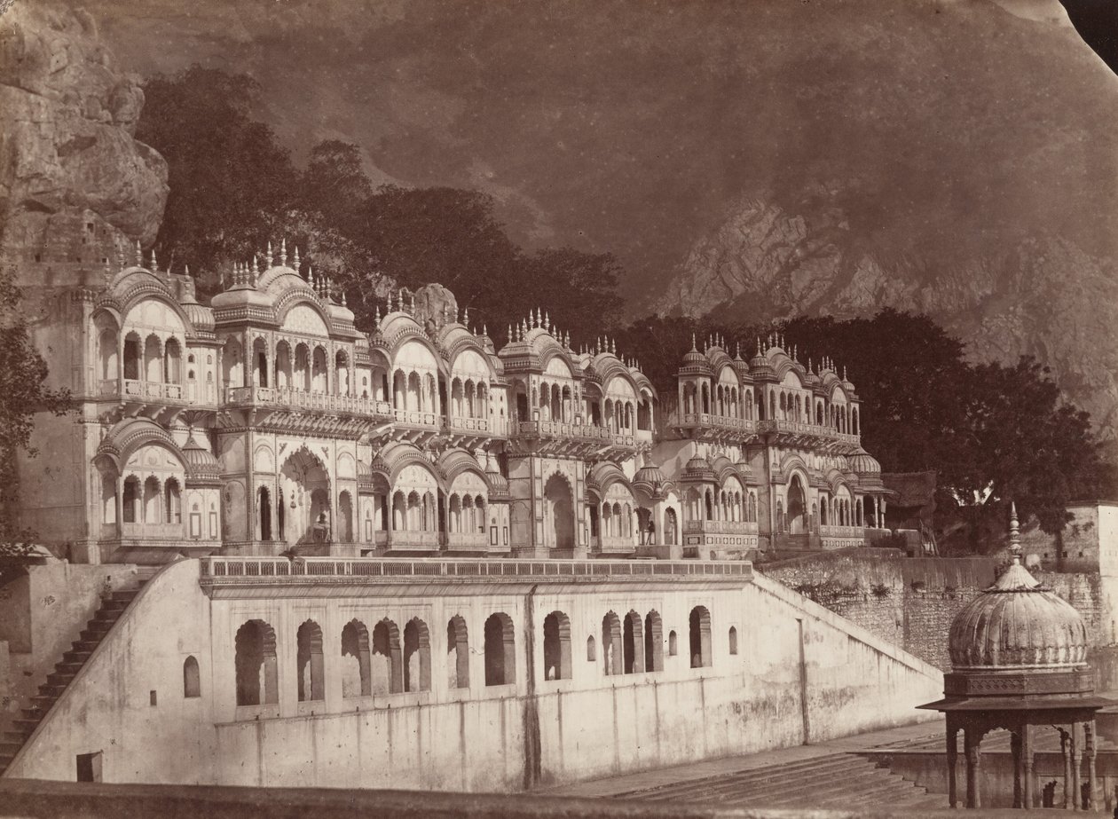 A király templomai, Ulwar, 1860-as évek (fotó) alkotó: Louis Rousselet