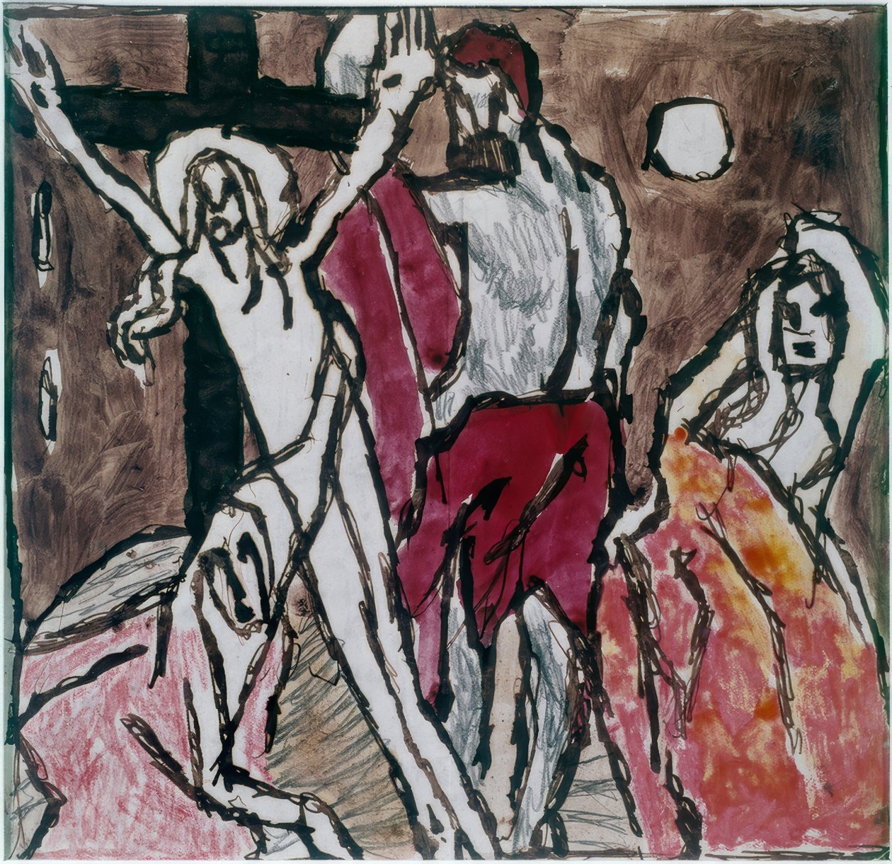 Keresztre feszítés alkotó: Louis Soutter