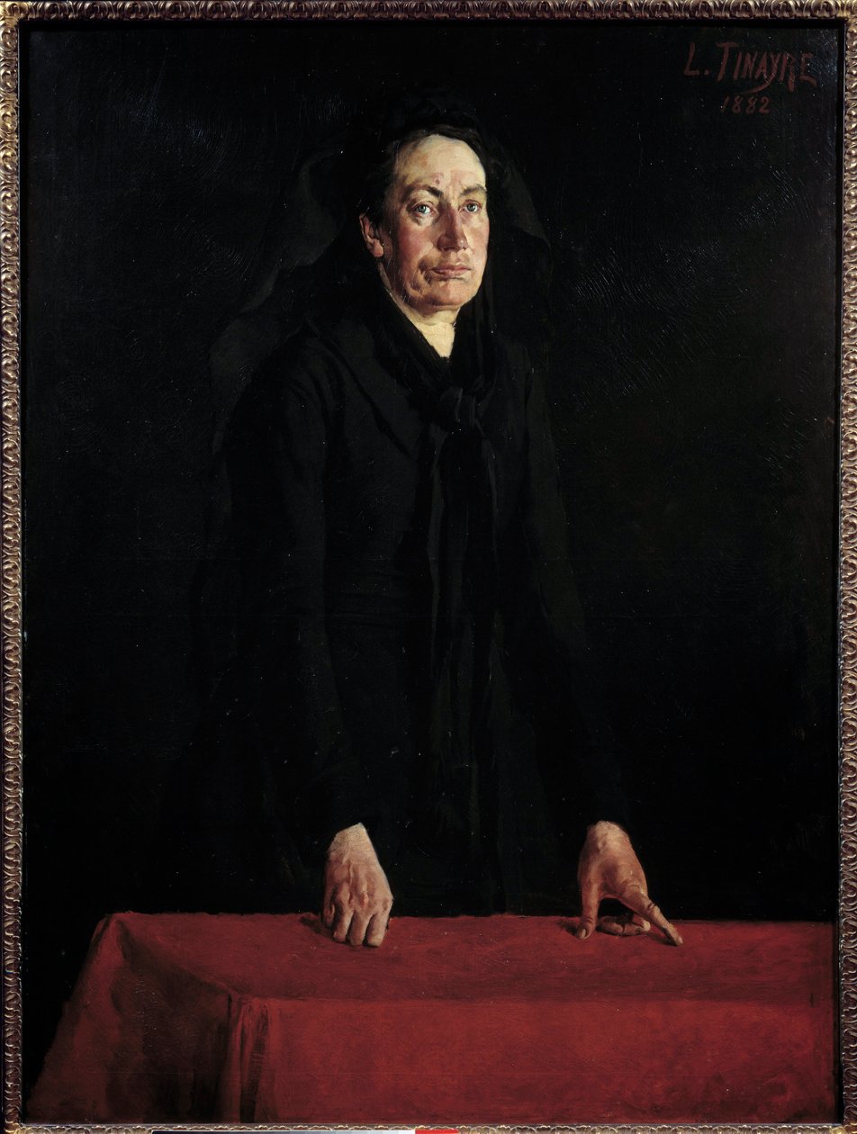 Commune de Paris: „” Louise Michel (1830-1905) portréja a pódiumon”” A harcos anarchista a bíróságon a tárgyalása alatt. Louis Tinayre (1861-1942) festménye 1882 V. 1,29x0,95 m Párizs, Musee Carnavalet Figyelem! Ennek a műnek a felhasználása tárgya lehet alkotó: Louis Tinayre
