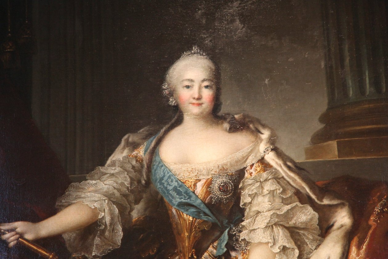 "Erzsébet Petrovna császárné portréja", 1758 alkotó: Louis Tocqué