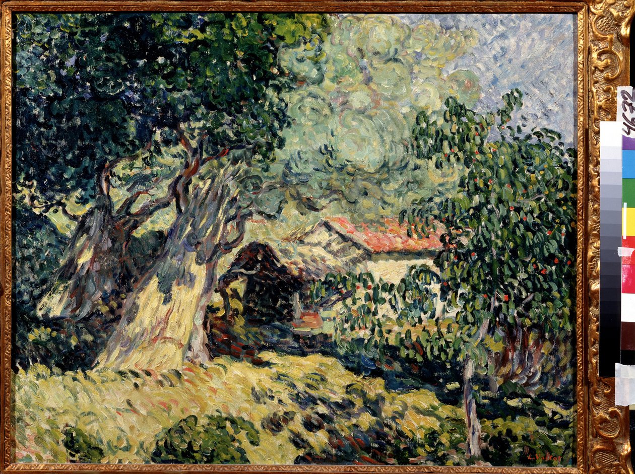 Egy kunyhó az erdőben alkotó: Louis Valtat