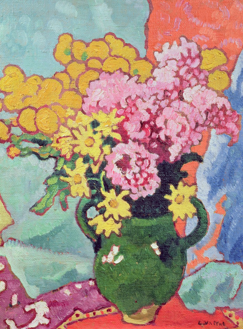 Virágcsokor (olaj a kártyán) alkotó: Louis Valtat
