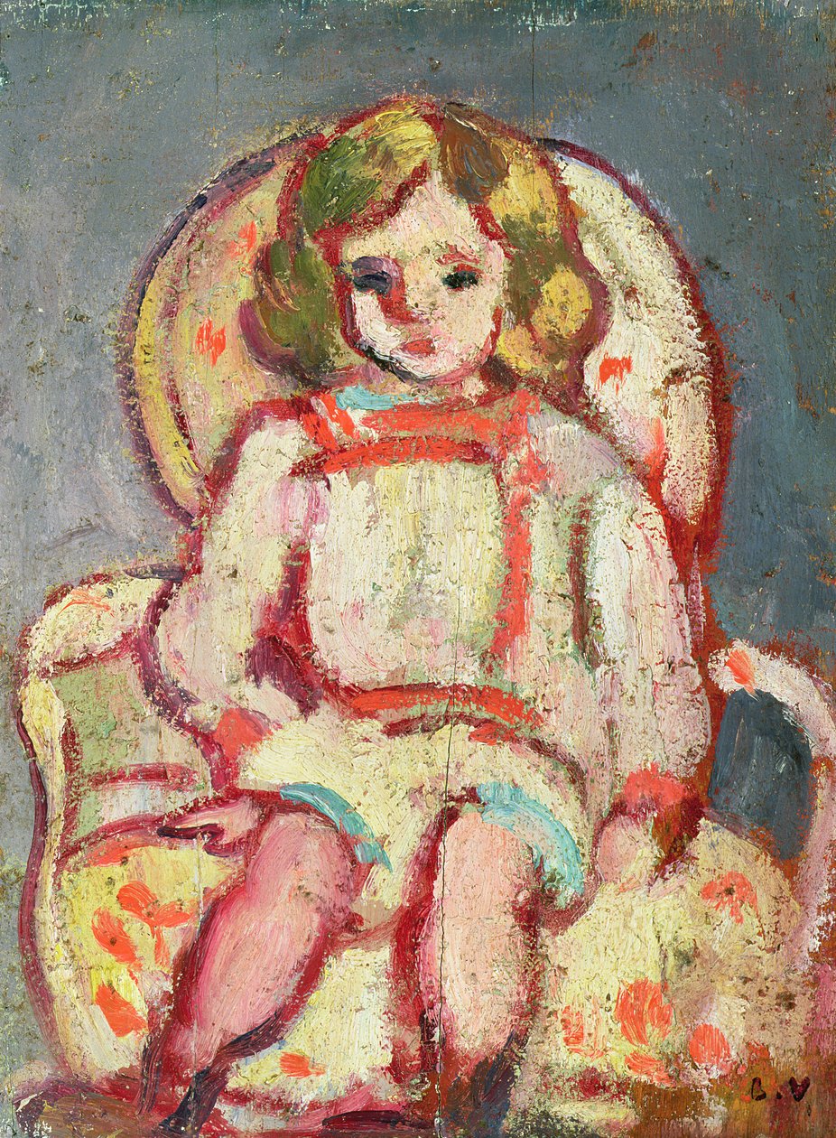 Gyermek egy karosszékben alkotó: Louis Valtat