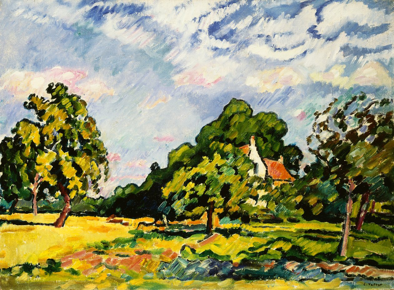 Táj Normandiában alkotó: Louis Valtat