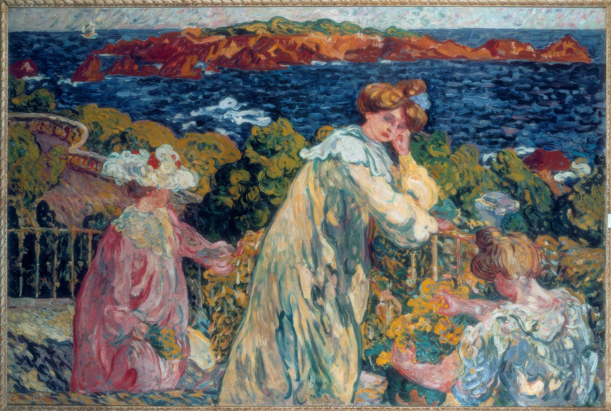 Louis Valtat, "Nők az erkélyen" / Olaj, vászon, 1905 alkotó: Louis Valtat