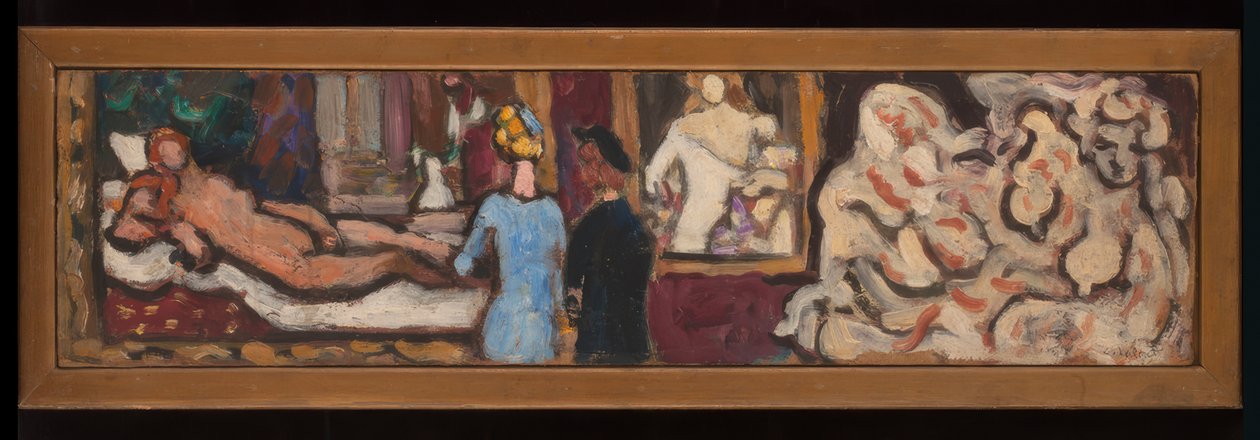 Tanulmányok Tiziano Urbinói Vénuszáról és a növényvilágról, amelyek a Petit Palais-ban rendezett "Olasz művészet" című kiállításon készültek. alkotó: Louis Valtat