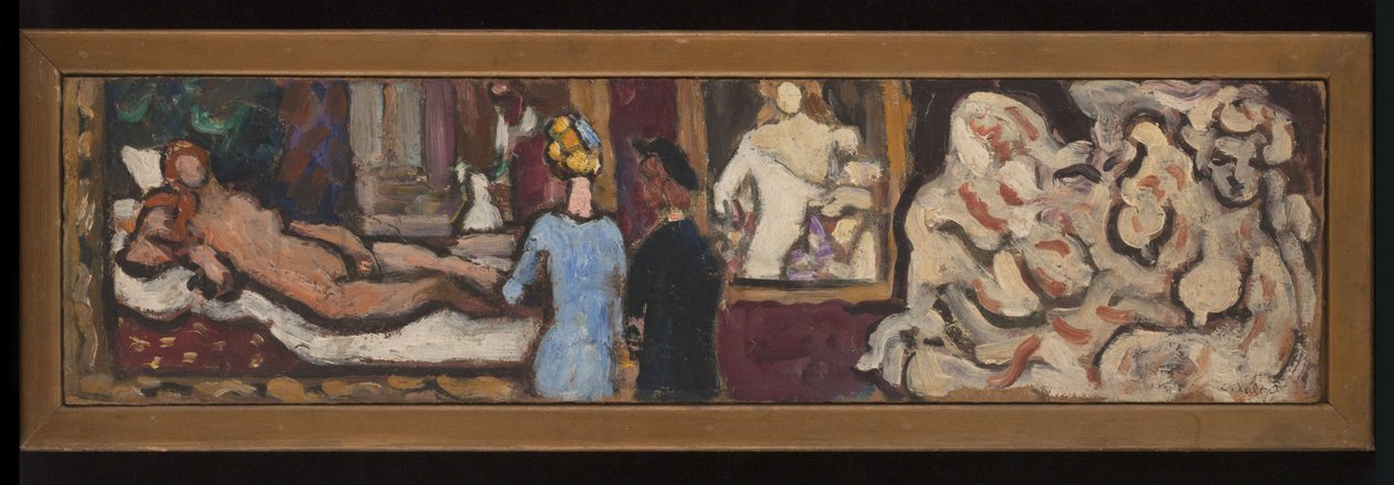 Tanulmányok Tiziano Urbinói Vénusz és Flóra című műve után, a Petit Palais "Olasz művészet" című kiállításán készült 1935 tavaszán-nyarán (olaj, karton). alkotó: Louis Valtat