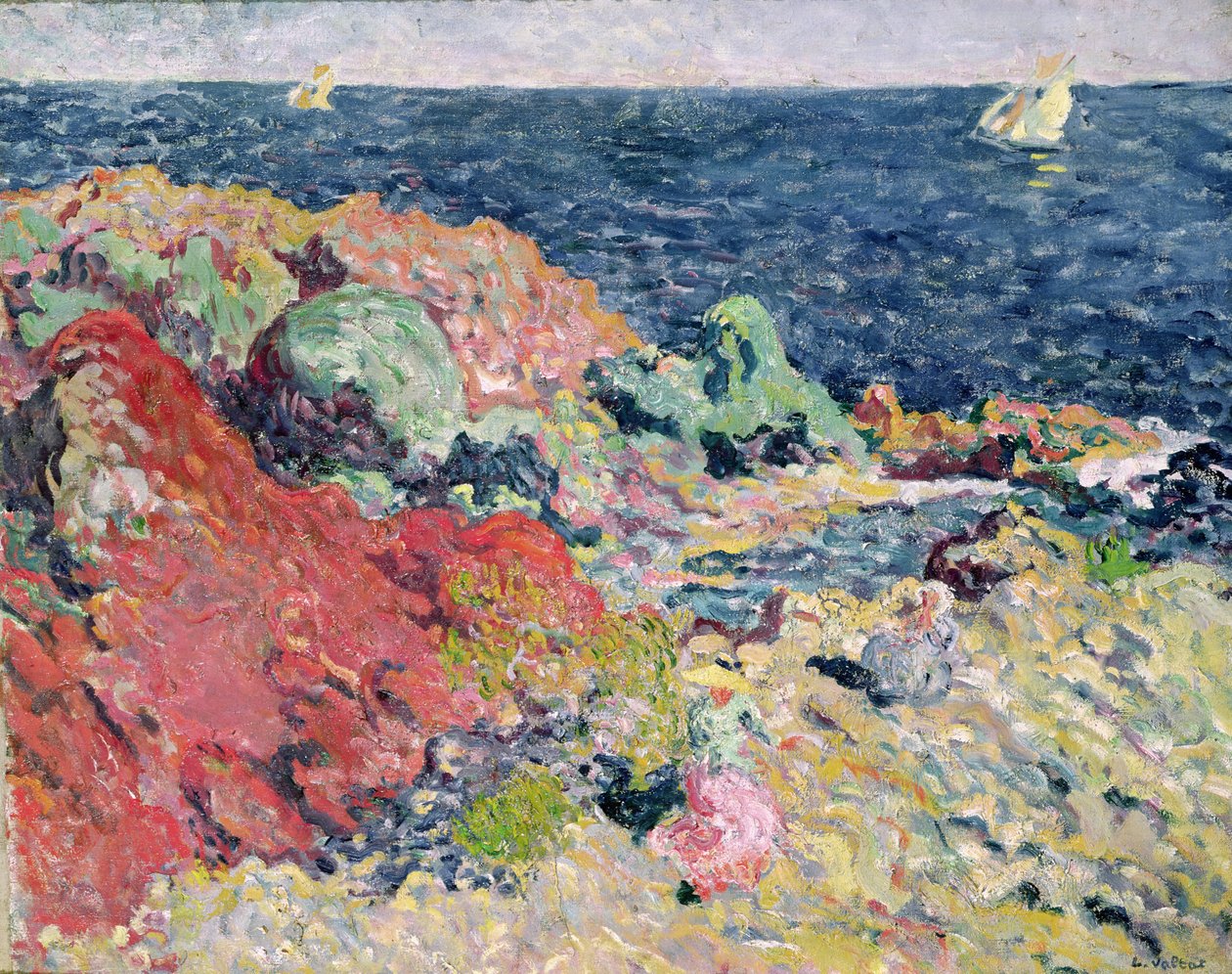 Vörös sziklák Antheornál alkotó: Louis Valtat