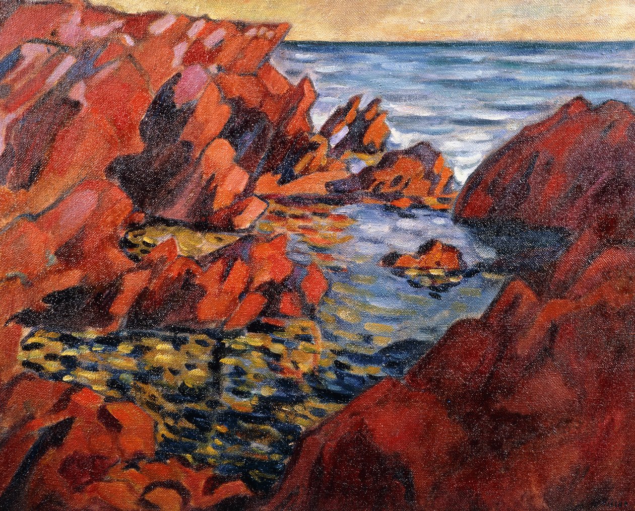 The Sea at Away; A Vörös-tenger, 1917/1918 körül (olaj, vászon) alkotó: Louis Valtat
