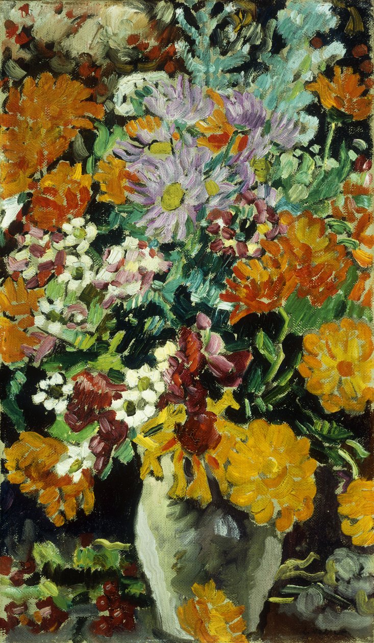Virágváza; Fleurs váza, 1930 körül (olaj, vászon) alkotó: Louis Valtat