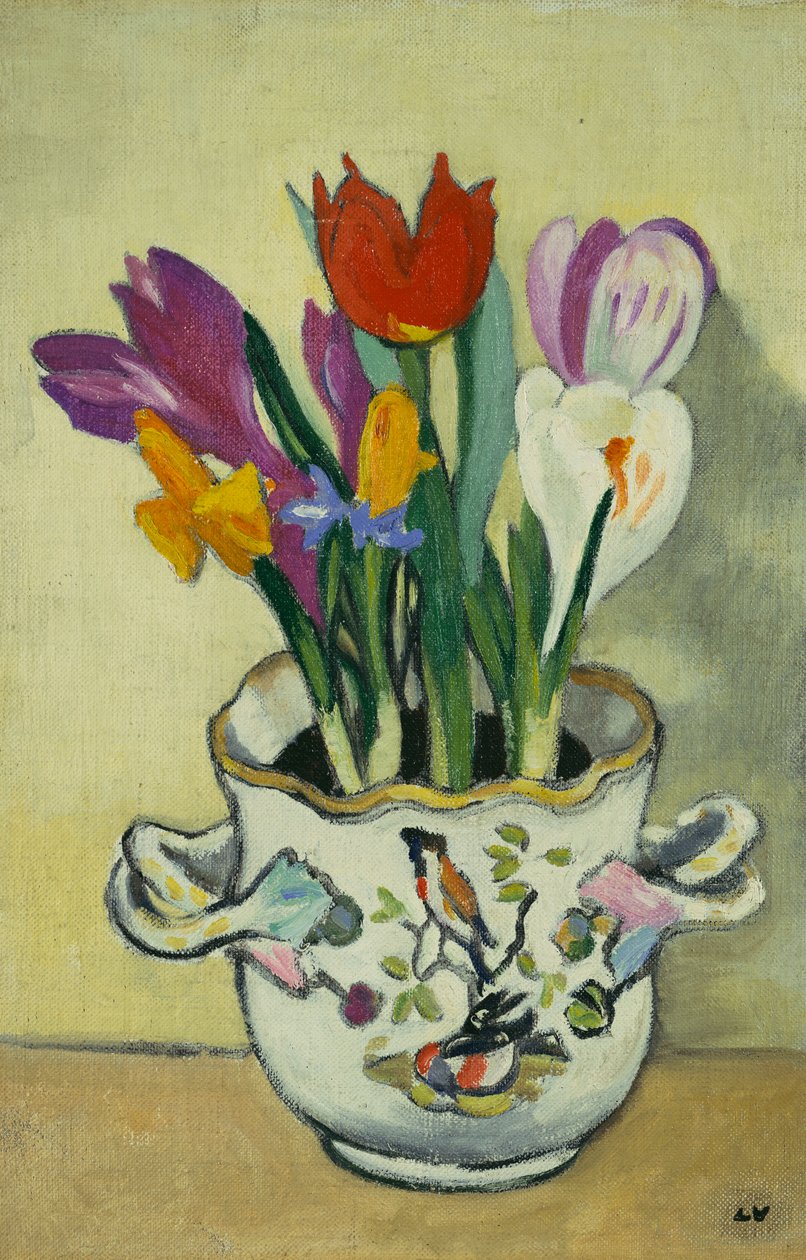 Virágváza, 1920 körül (olaj, vászon) alkotó: Louis Valtat