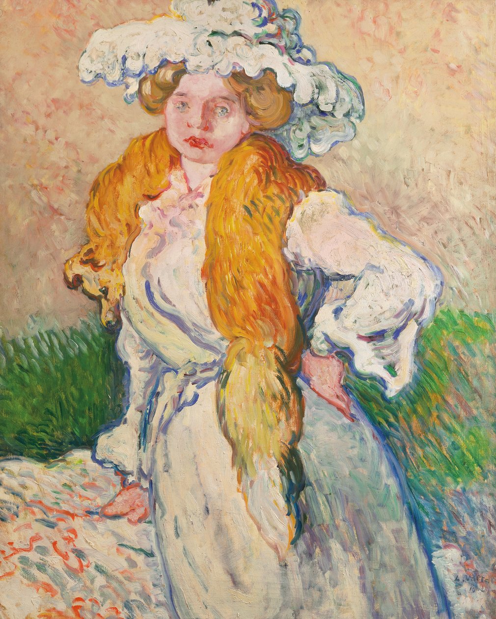 Nő rókával alkotó: Louis Valtat