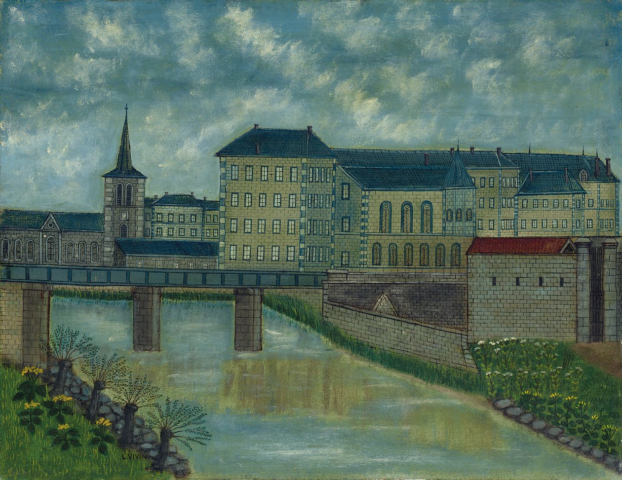 Saint Marie intézmény, Belfort (olaj, vászon) alkotó: Louis Vivin