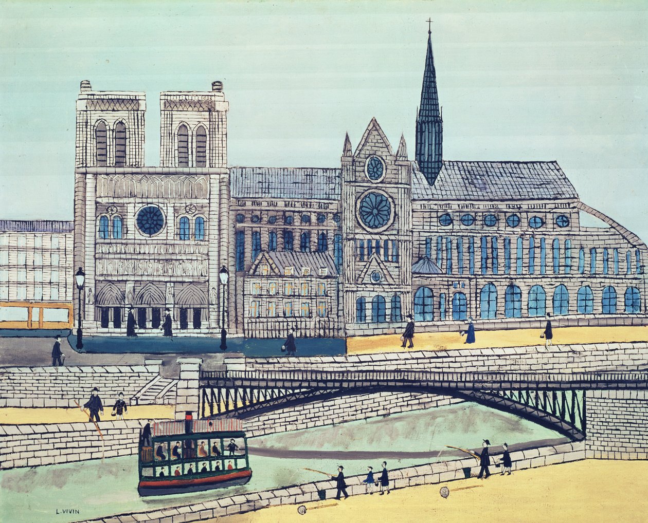Notre-Dame (déli oldal), 1933 körül alkotó: Louis Vivin