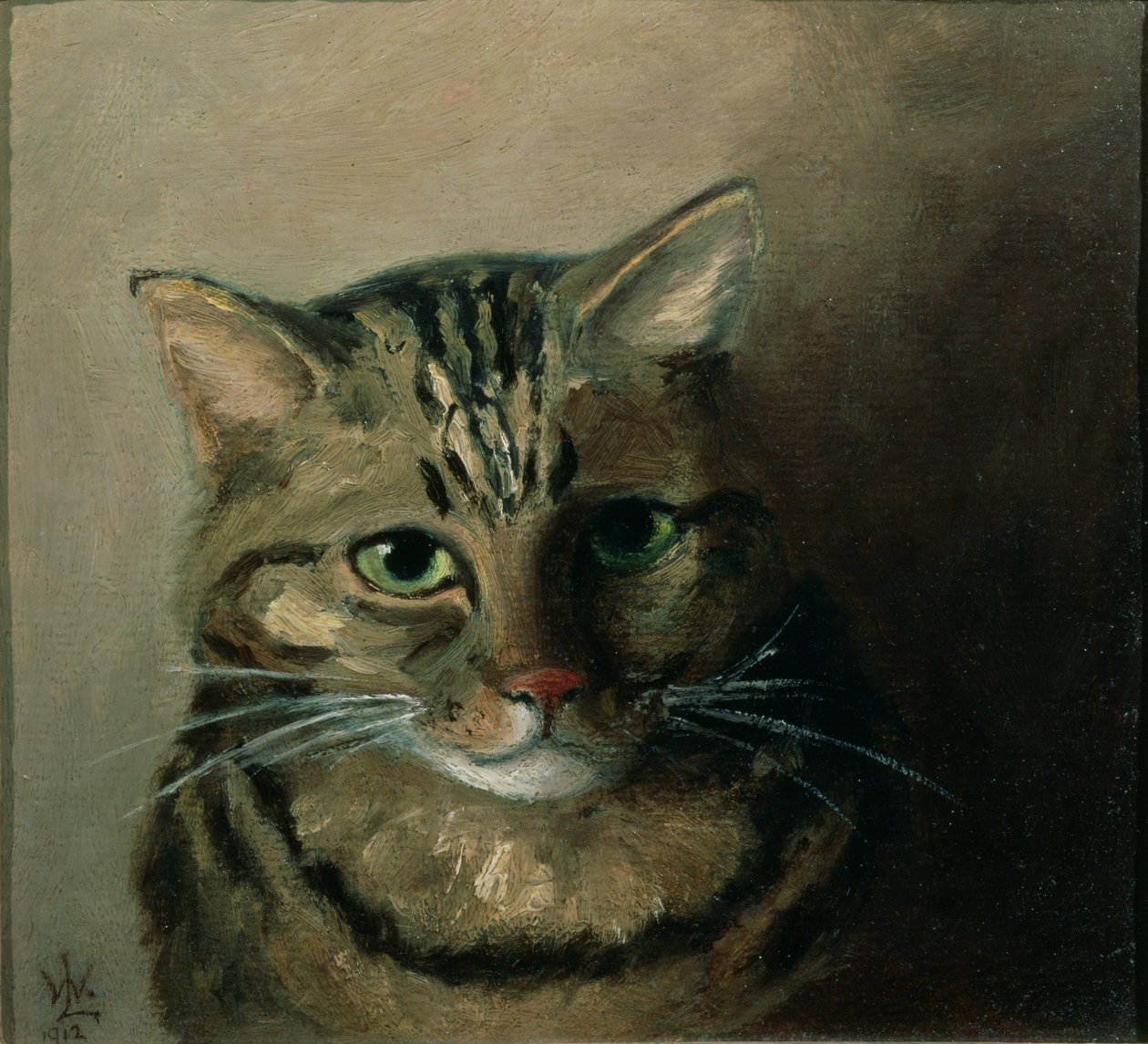 Tanulmány egy cirmos macskáról alkotó: Louis Wain