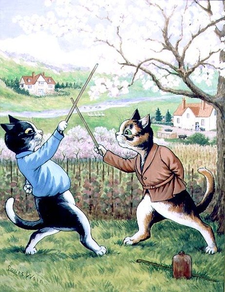 Macskák Vívás alkotó: Louis Wain