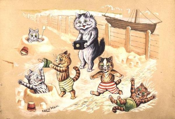 Tengerparti örömök alkotó: Louis Wain