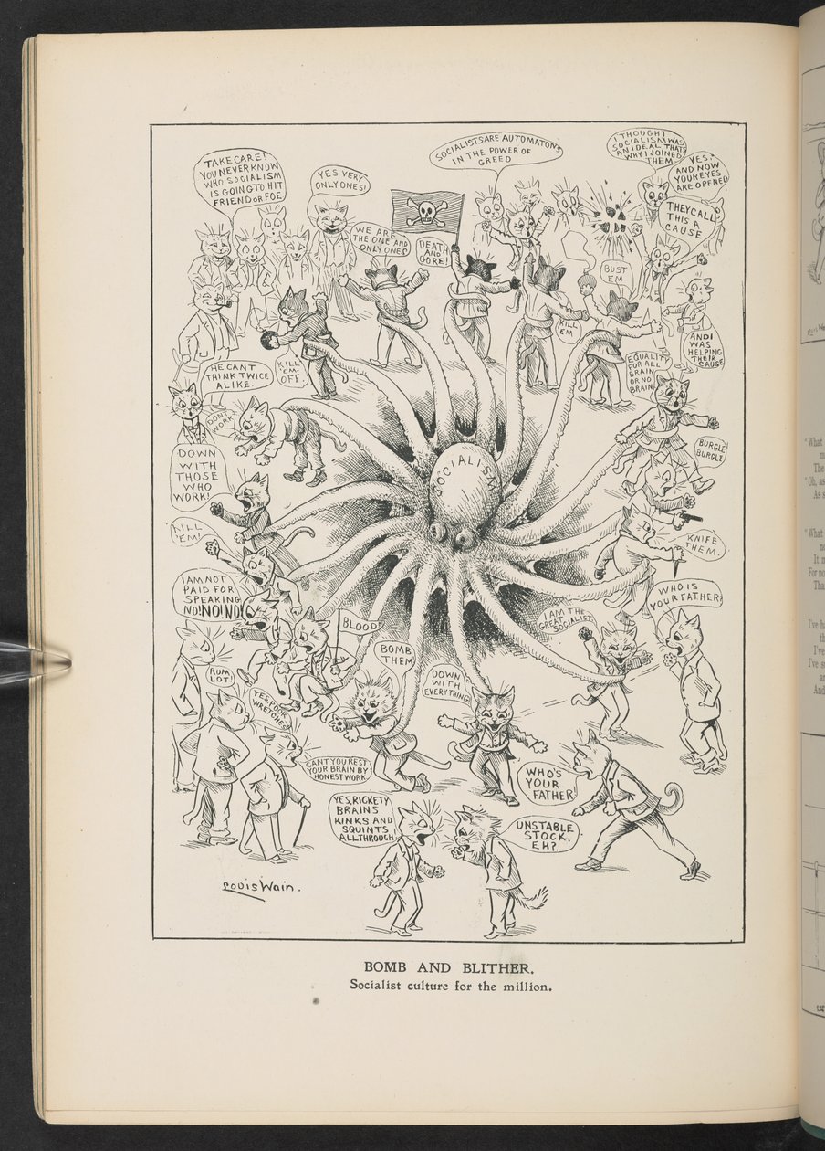 Szocializmus, a 46. oldalról, Louis Wain Annual alkotó: Louis Wain