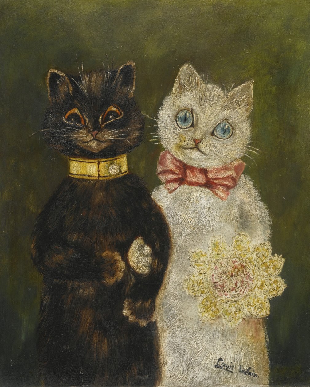 A menyasszony és a vőlegény alkotó: Louis Wain