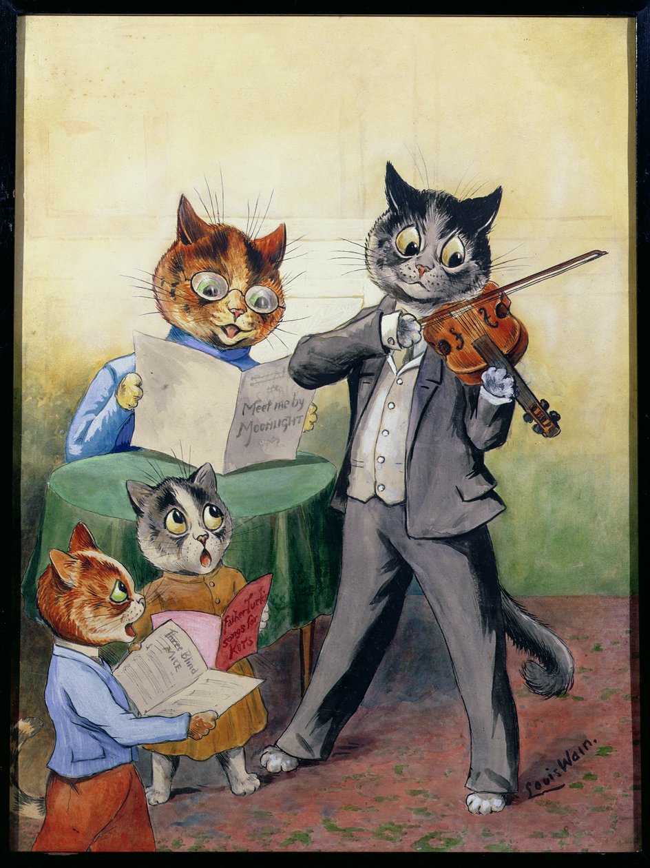 A Mewsical család (sic) alkotó: Louis Wain