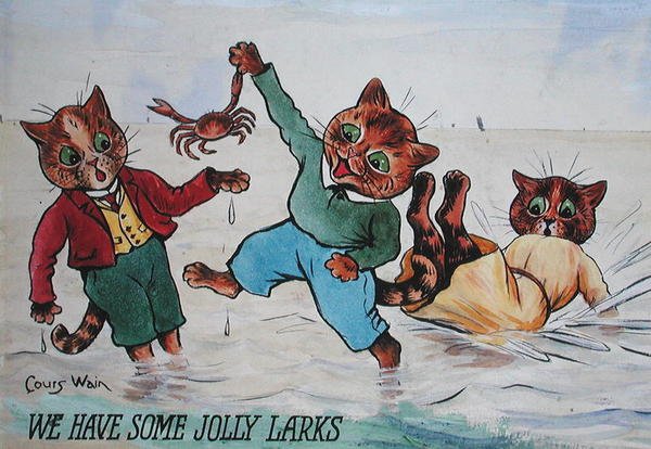 Van néhány Jolly Larkunk (akvarell és testfesték papíron) alkotó: Louis Wain