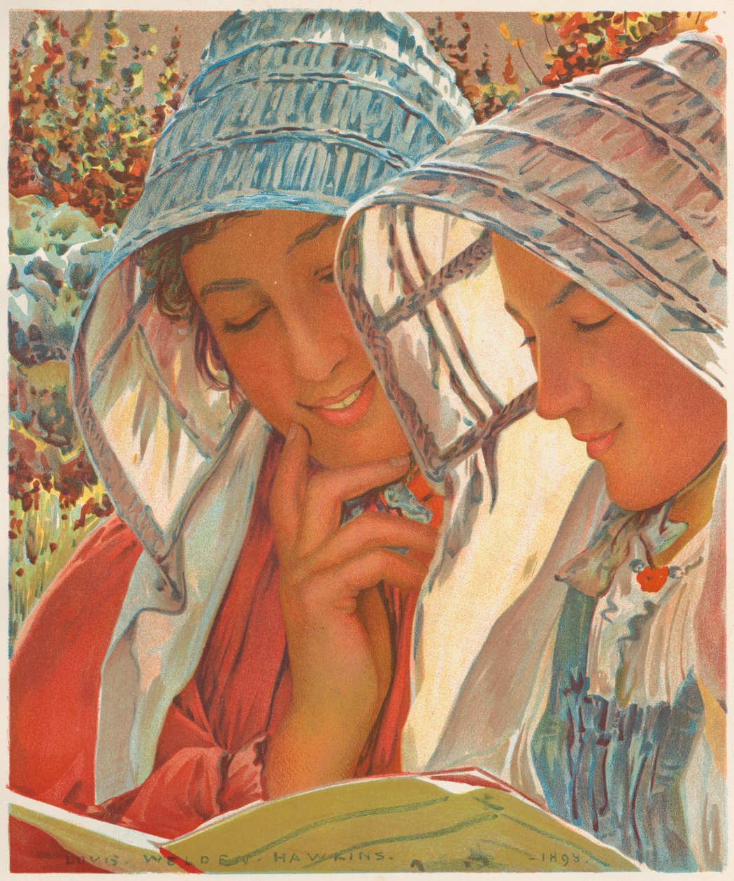 LEstampe Moderne: Olvasólámpák. alkotó: Louis Welden Hawkins
