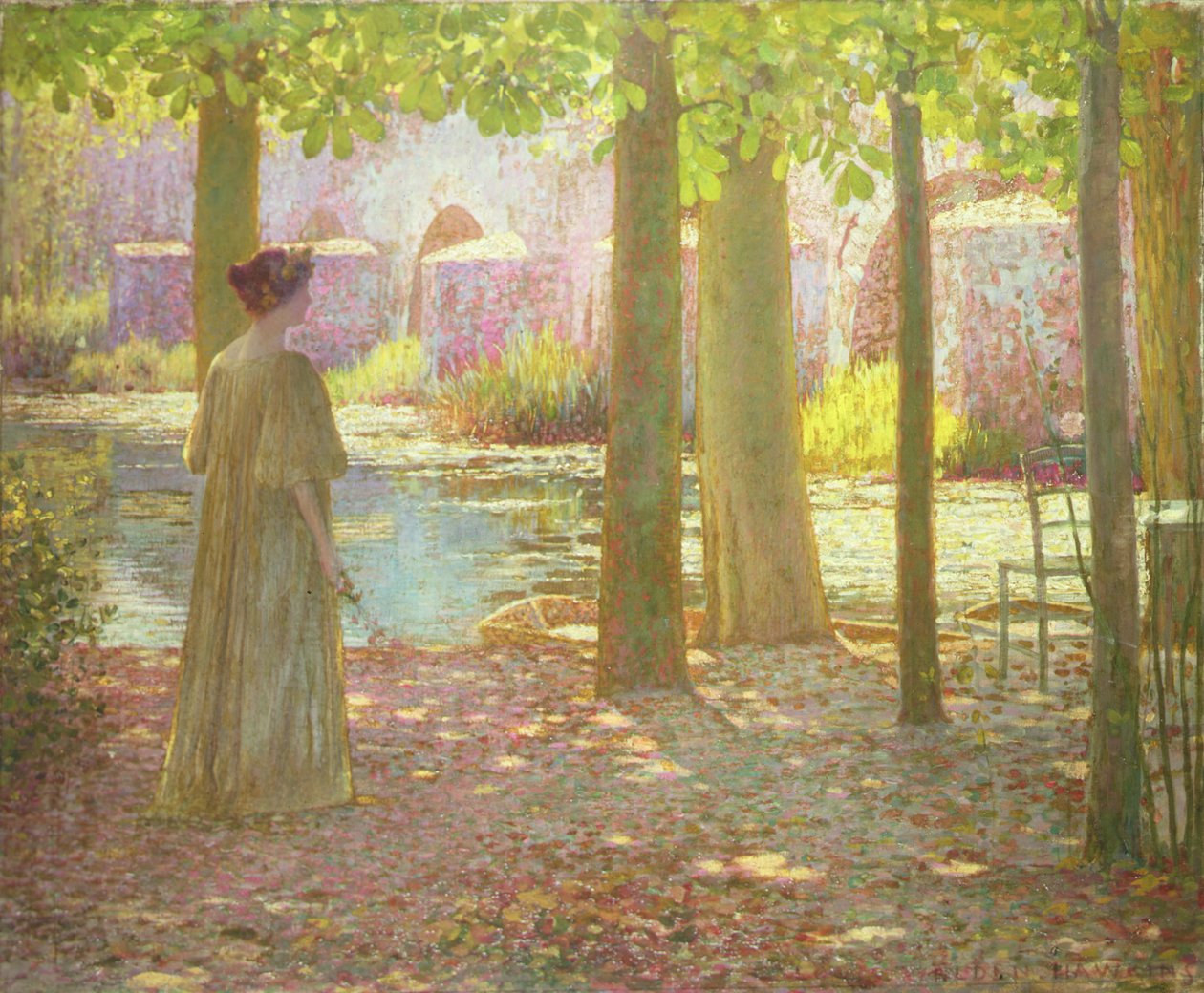 Nyár a folyó mellett alkotó: Louis Welden Hawkins