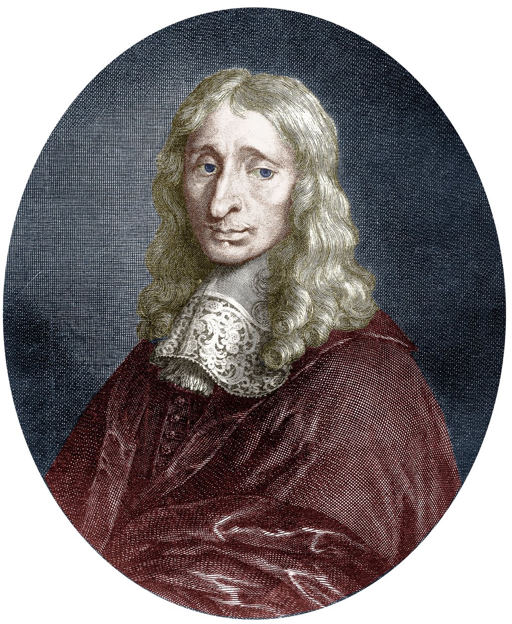 Francois Mansart (1598-1666) XIII. Lajos francia király építésze, metszet, színes dokumentum alkotó: Louis de (after) Namur