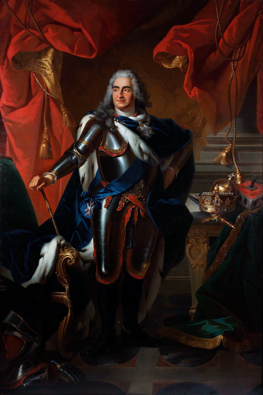 A szász Frederic-Auguste (Frederic Auguste), az Erős (1670-1733), majd II. Auguste lengyel királyként ismert portré (Frederick Augustus lengyel és szászországi portré (1670-1733)) Louis de Silvestre festménye (1675-) 1760) Olaj, vászon - State Art G alkotó: Louis de (after) Silvestre