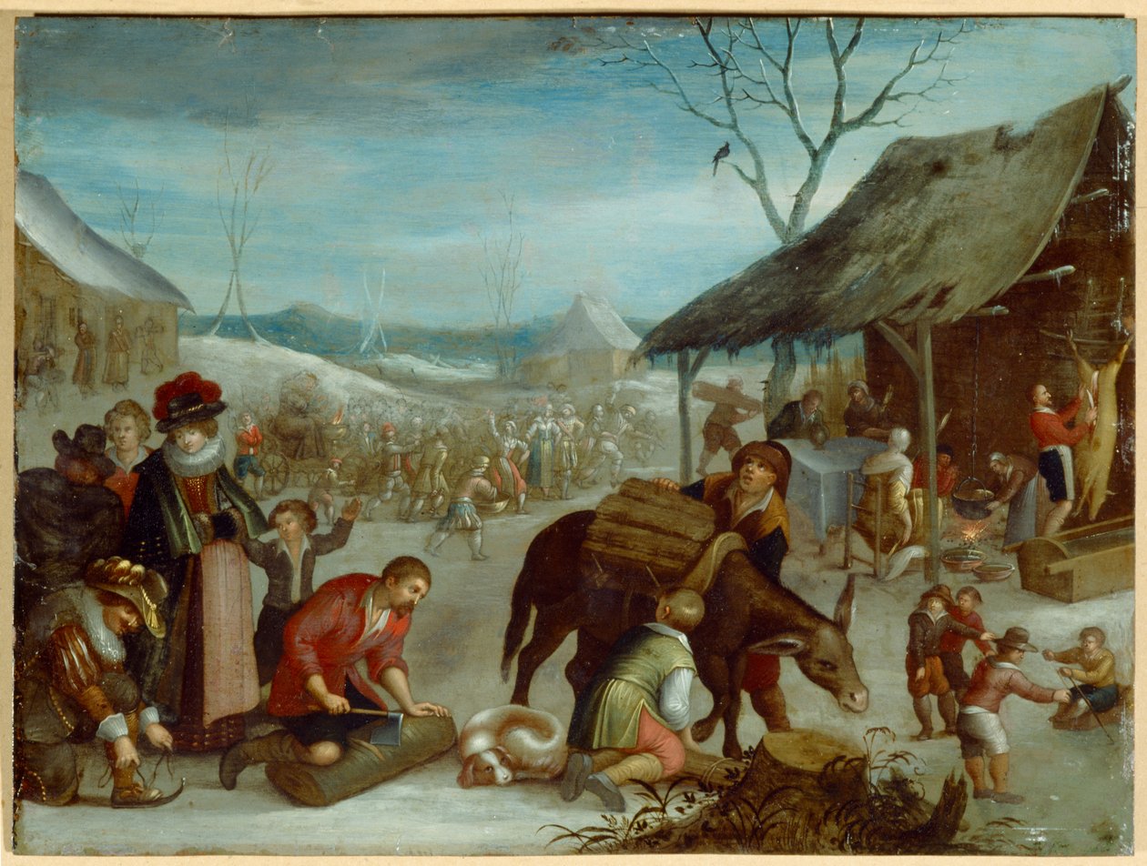 Tél (olaj, vászon) alkotó: Louis de (circle of) Caullery