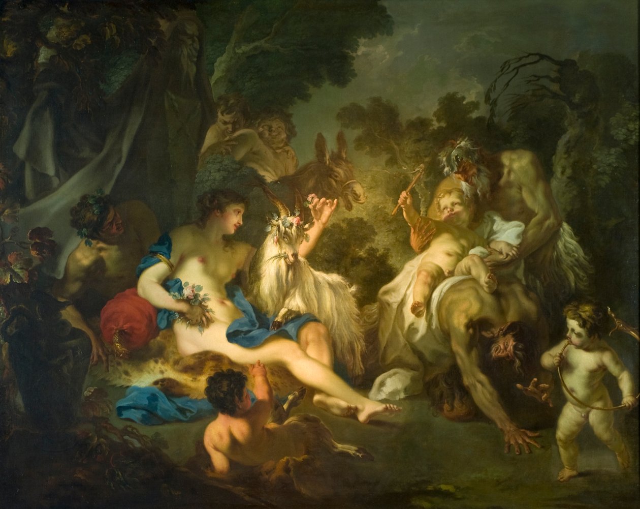 Bacchus gyermekkora, 1700-1710 körül (olaj, vászon) alkotó: Louis de Boullogne