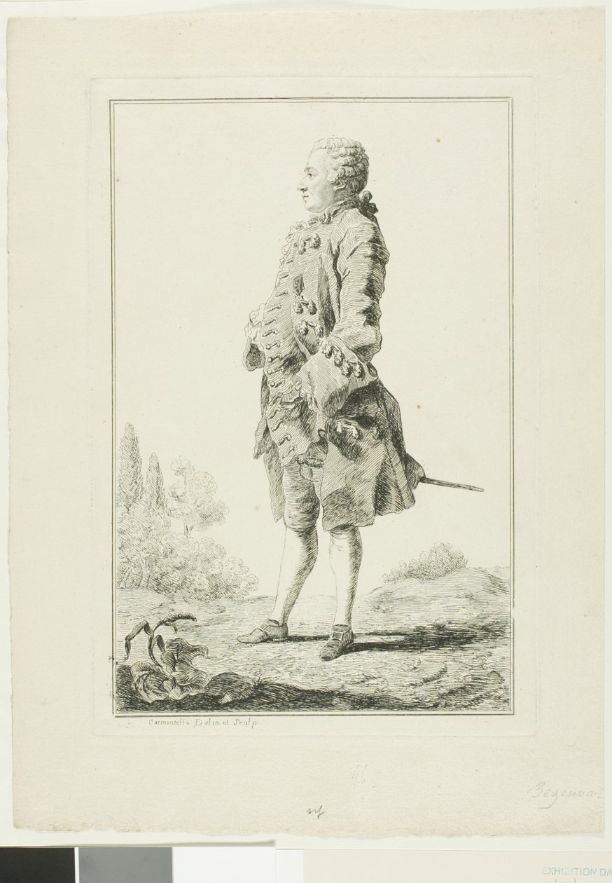 Peter Josef-Victor de Benseval alkotó: Louis de Carmontelle
