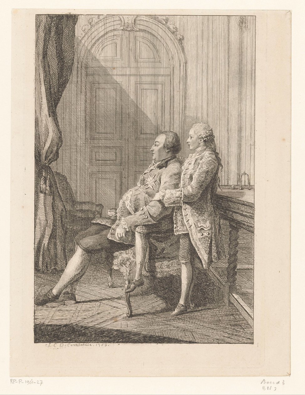 I. Lajos orléans-i Fülöp és fia, II. Lajos orléans-i Fülöp portréja alkotó: Louis de Carmontelle
