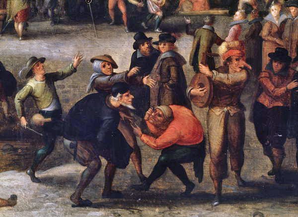 Karnevál (olaj a panelen) (részlet) alkotó: Louis de Caullery