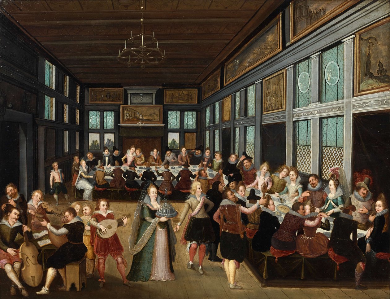 Esküvői bankett alkotó: Louis de Caullery