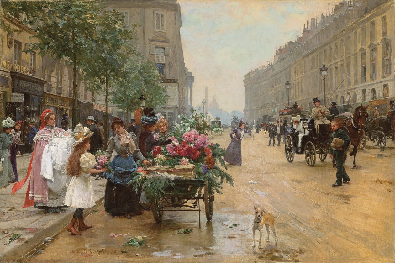 Rue Royale, Párizs alkotó: Louis de Schryver