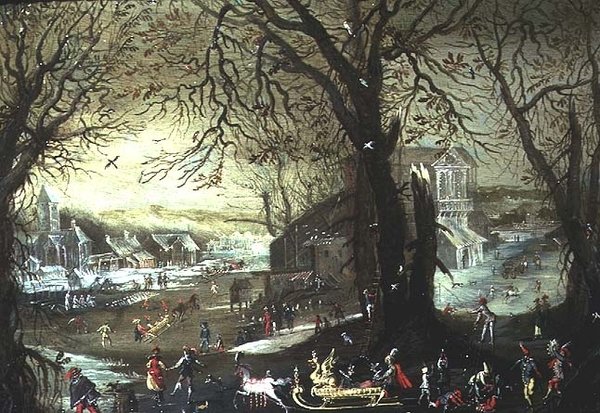 Téli jelenet alkotó: Louis de Silvestre