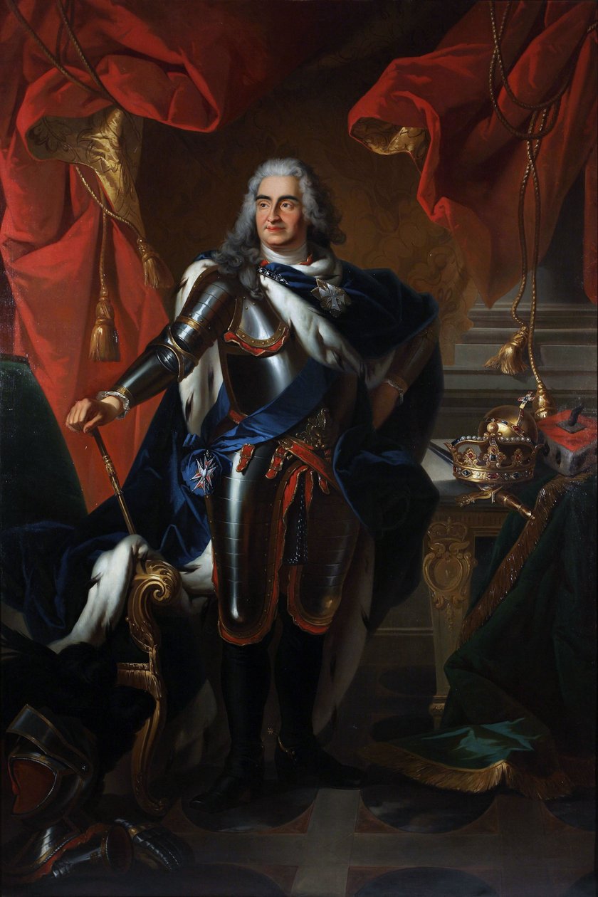 Frederick Augustus lengyel és szász portréja 1670-1733 alkotó: Louis de, Silvestre