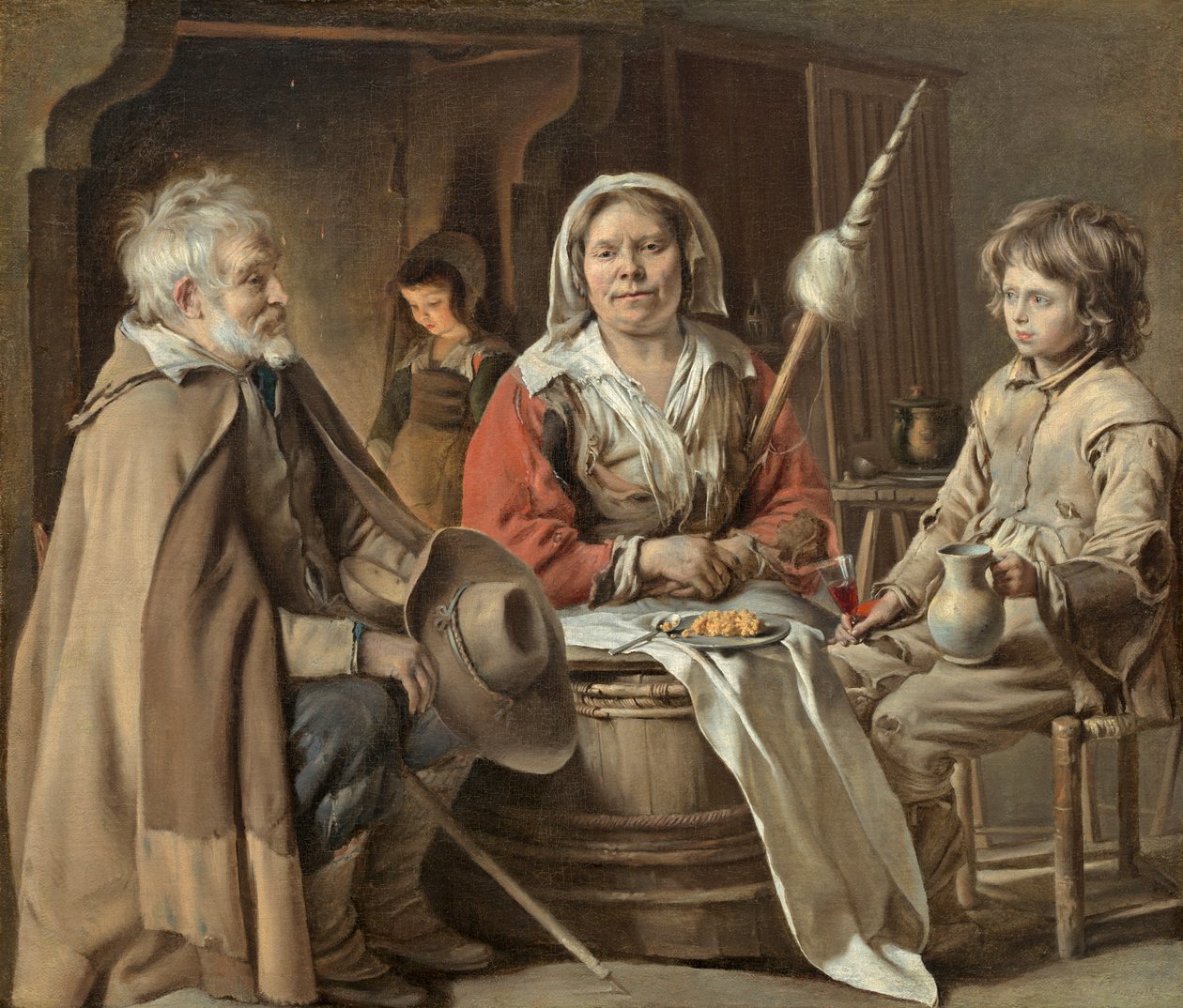 Parasztbelső, 1645 körül alkotó: Louis le Nain